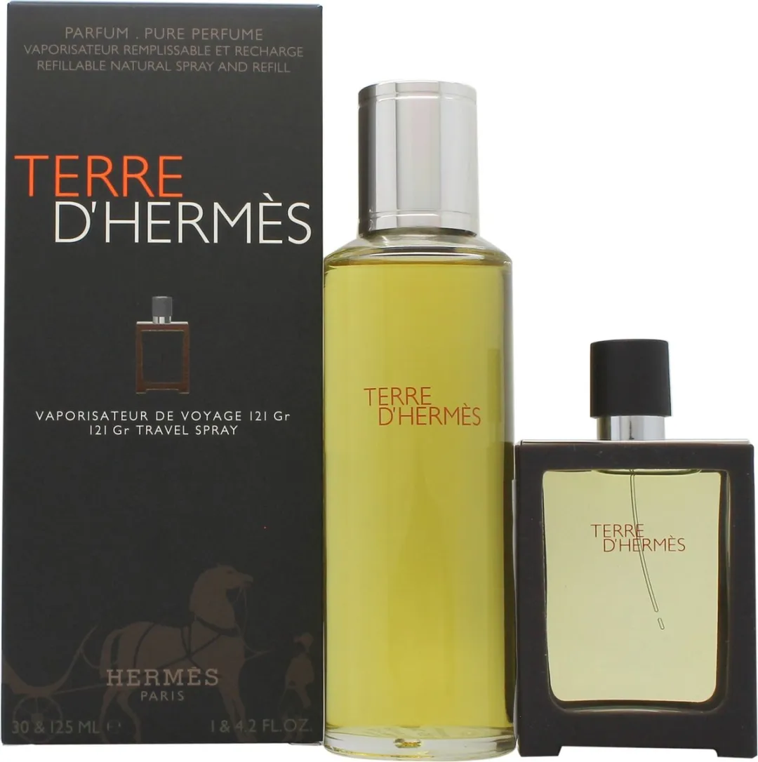 Hermès Terre d'Hermès Parfum 155ml - Navulbare Set