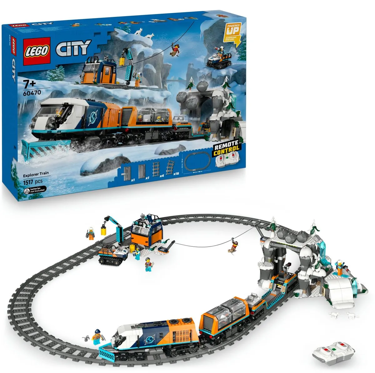 LEGO City Onderzoekstrein Noordpool 60470 - 1517 Stukken