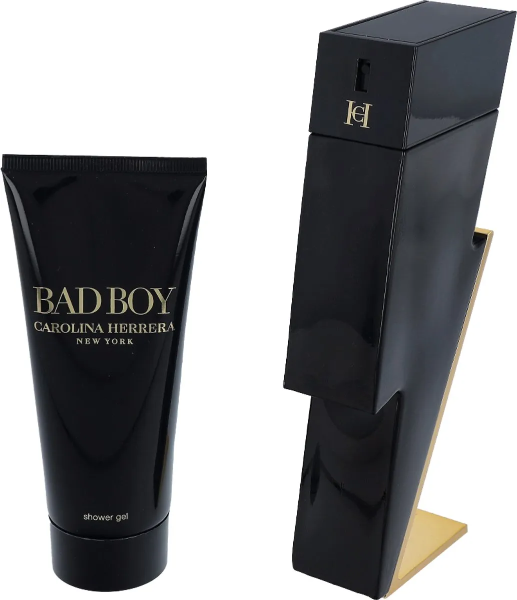 Carolina Herrera Bad Boy Set - 3x100ml EDT & Douchegel
