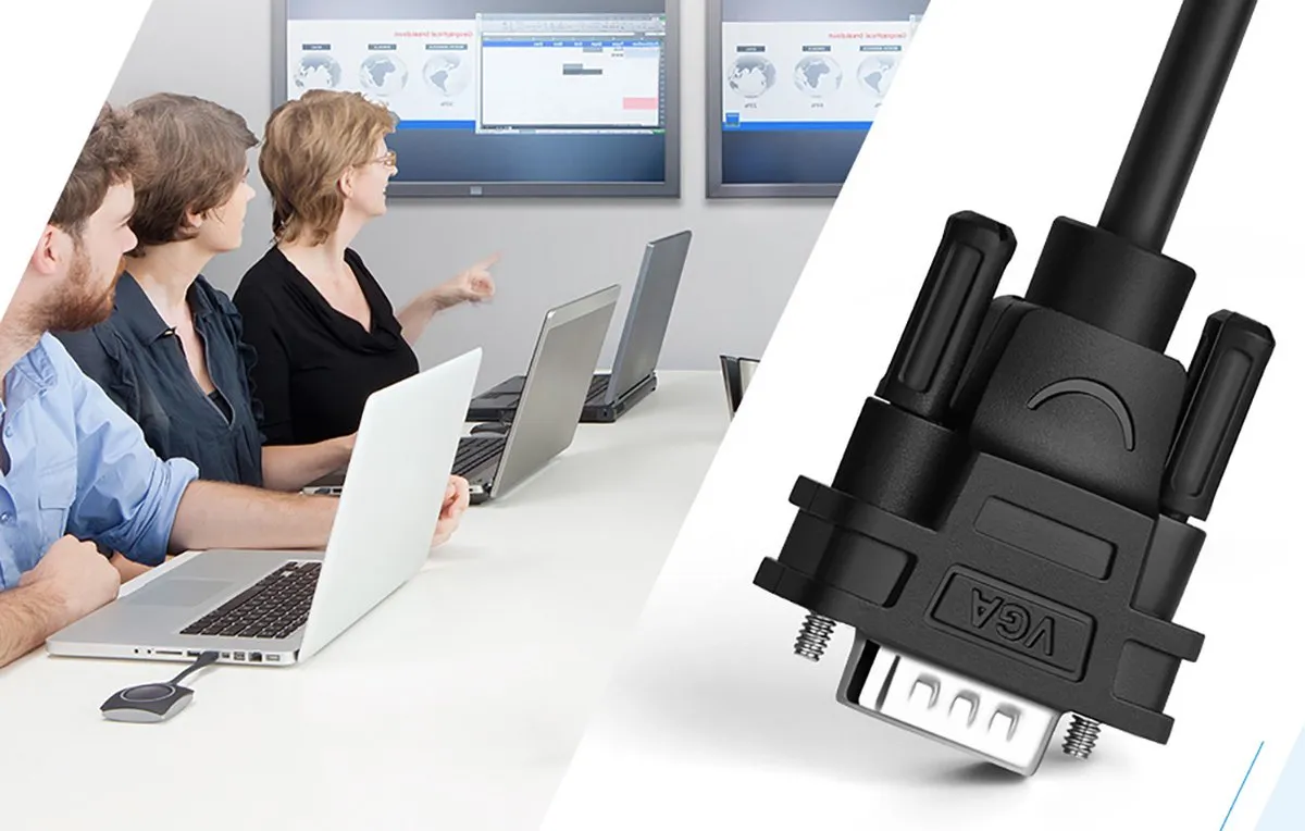 UGREEN VGA Splitter Kabel M naar 2V - Zwart - afbeelding 6 van 6
