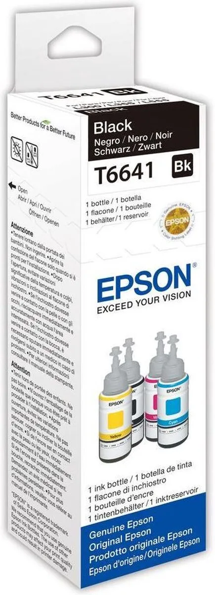 Epson T6641 C13T66414A Inktcartridge Zwart - 4000 pagina's