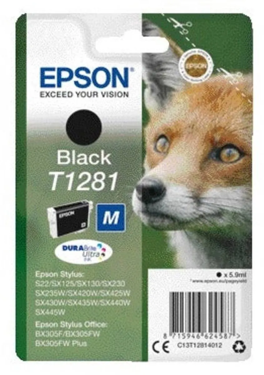 Epson T1281 Inktcartridge Zwart C13T12814011
