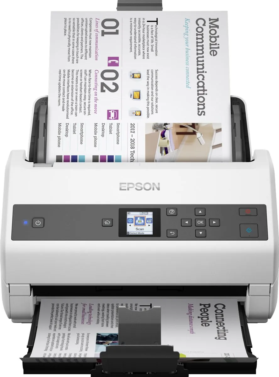 Epson WorkForce DS-870 Scanner - A4 - 24 Bit - Wit