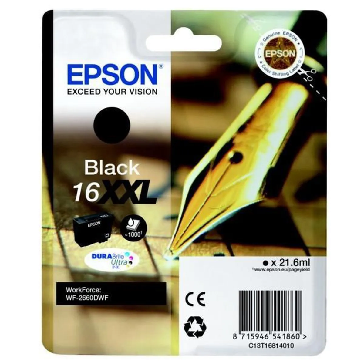 Epson 16XXL C13T16814010 Inktcartridge - Zwart