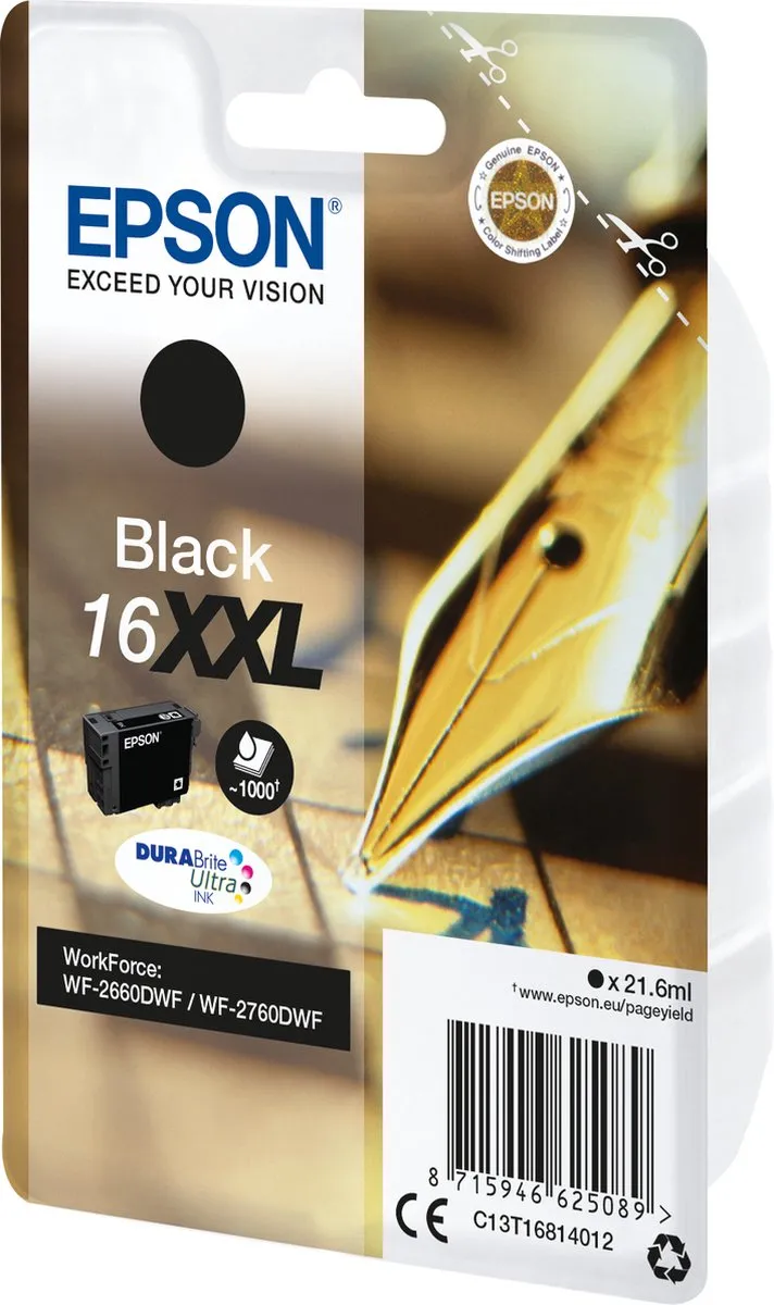 Epson 16XXL C13T16814010 Inktcartridge - Zwart