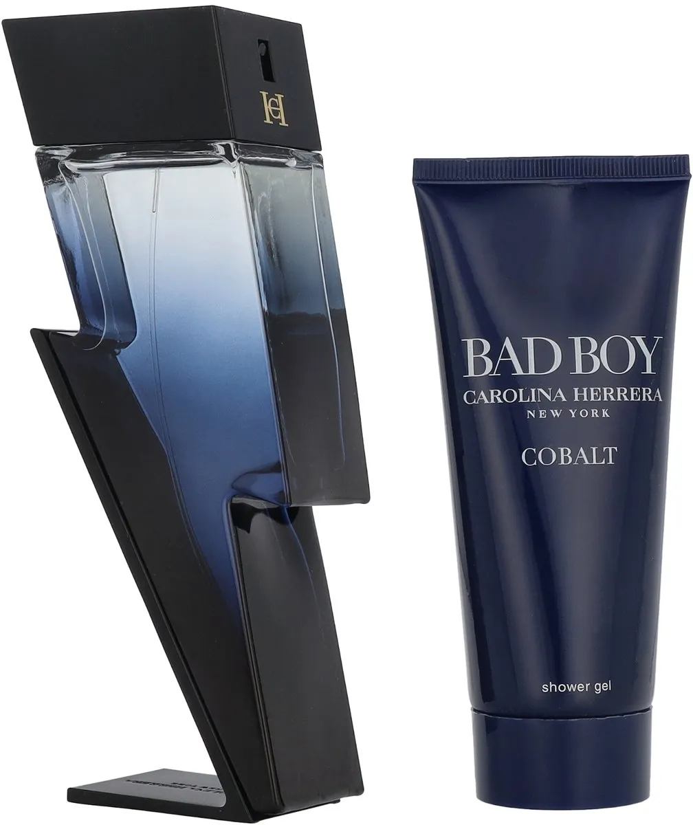 Carolina Herrera Bad Boy Cobalt Geschenkset - 200ml Parfum & Douchegel