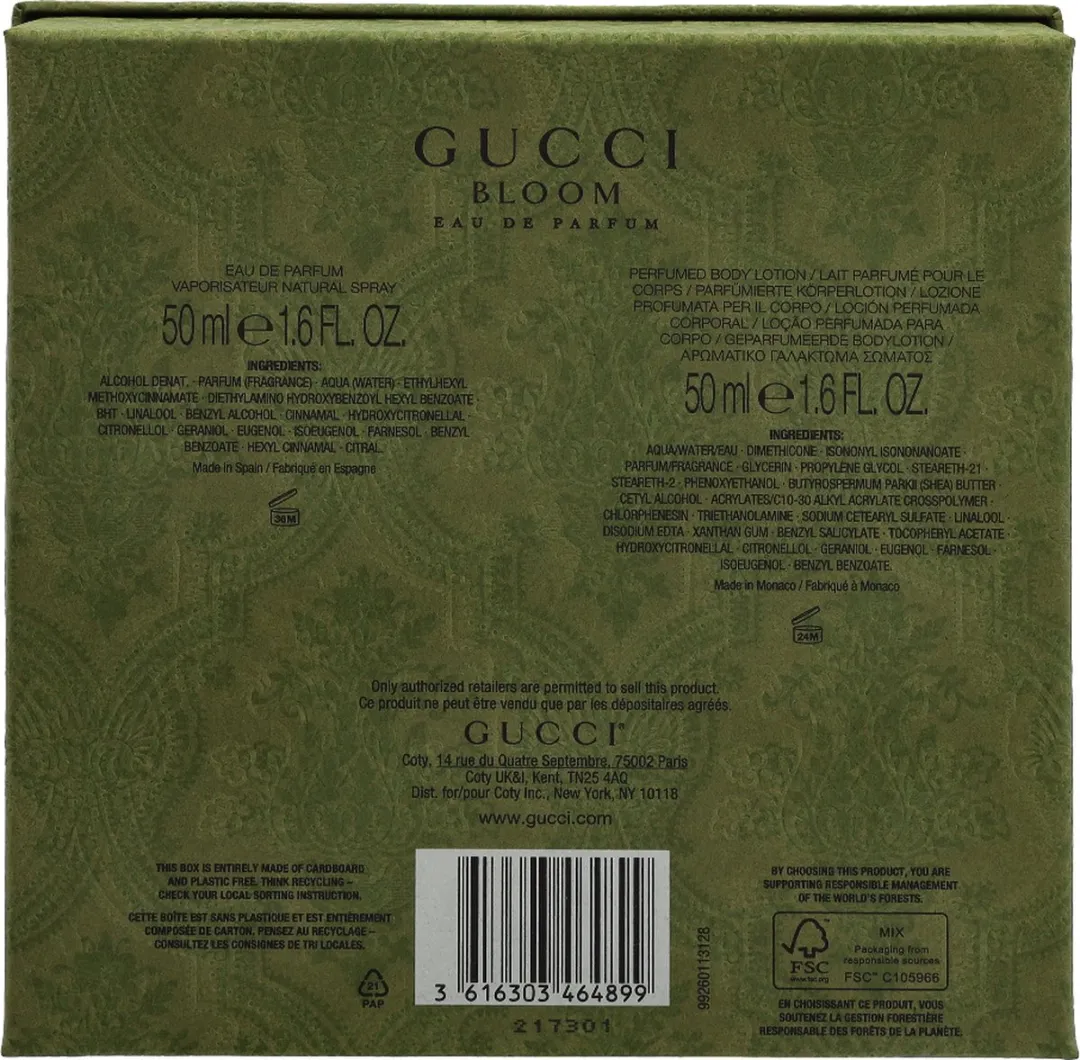 Gucci Bloom Geschenkset Dames - 100ml (2x50ml)