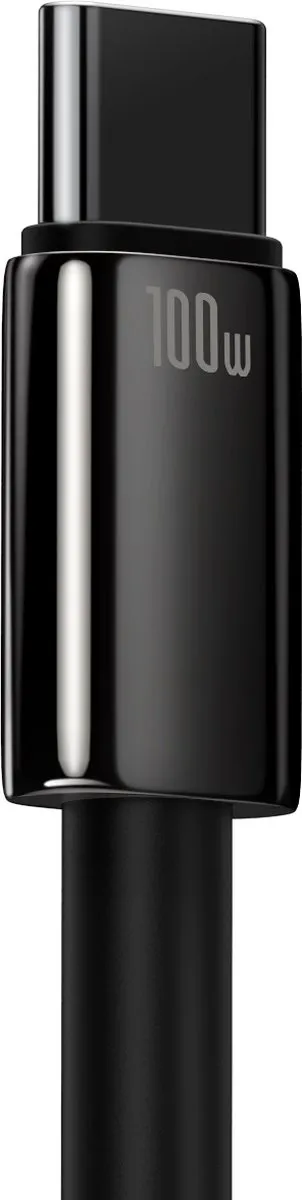 Baseus Tungsten USB-A naar USB-C Kabel 100W 1m - Zwart