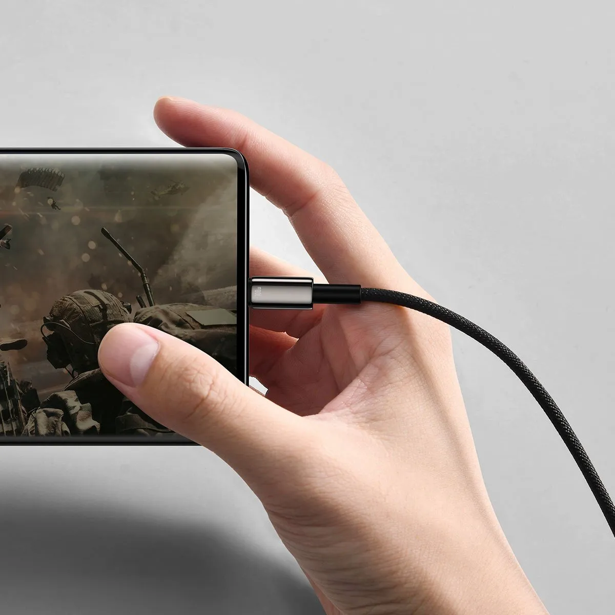 Baseus Tungsten USB-A naar USB-C Kabel 100W 1m - Zwart