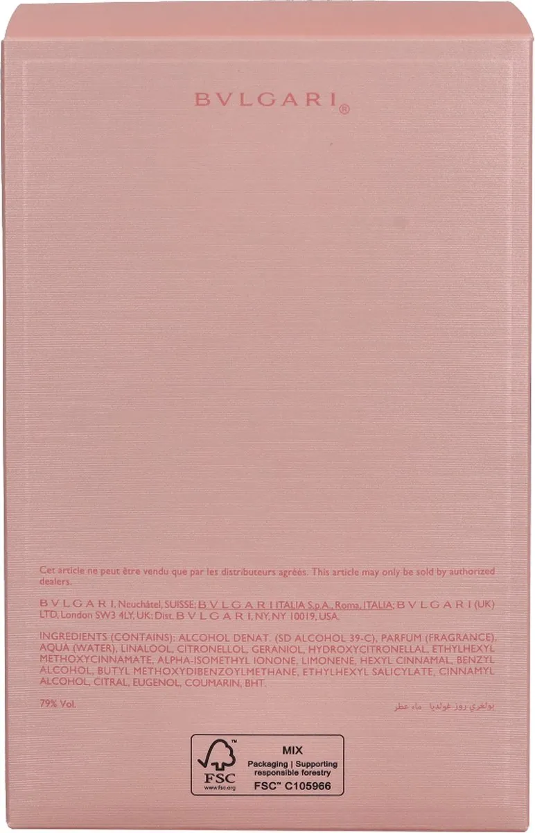 Bvlgari Rose Goldea Eau de Parfum Damesparfum 90ml