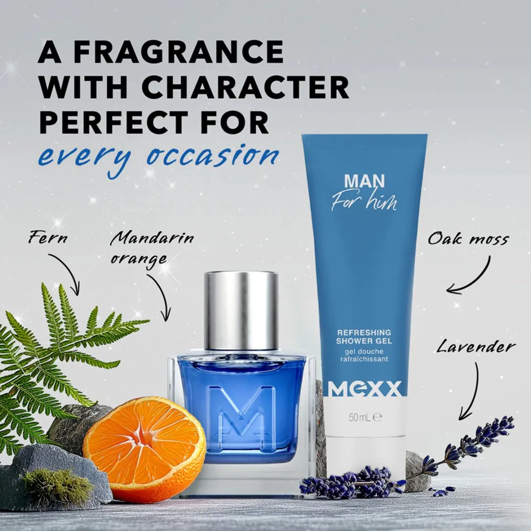 Mexx Blauw Man Eau 30ml Toilette & Douchgel - 2x50ml