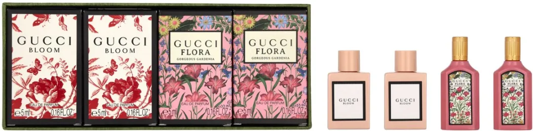 Gucci Miniature Giftset Bloom & Flora EDP - 2x5ml + 2x5ml
