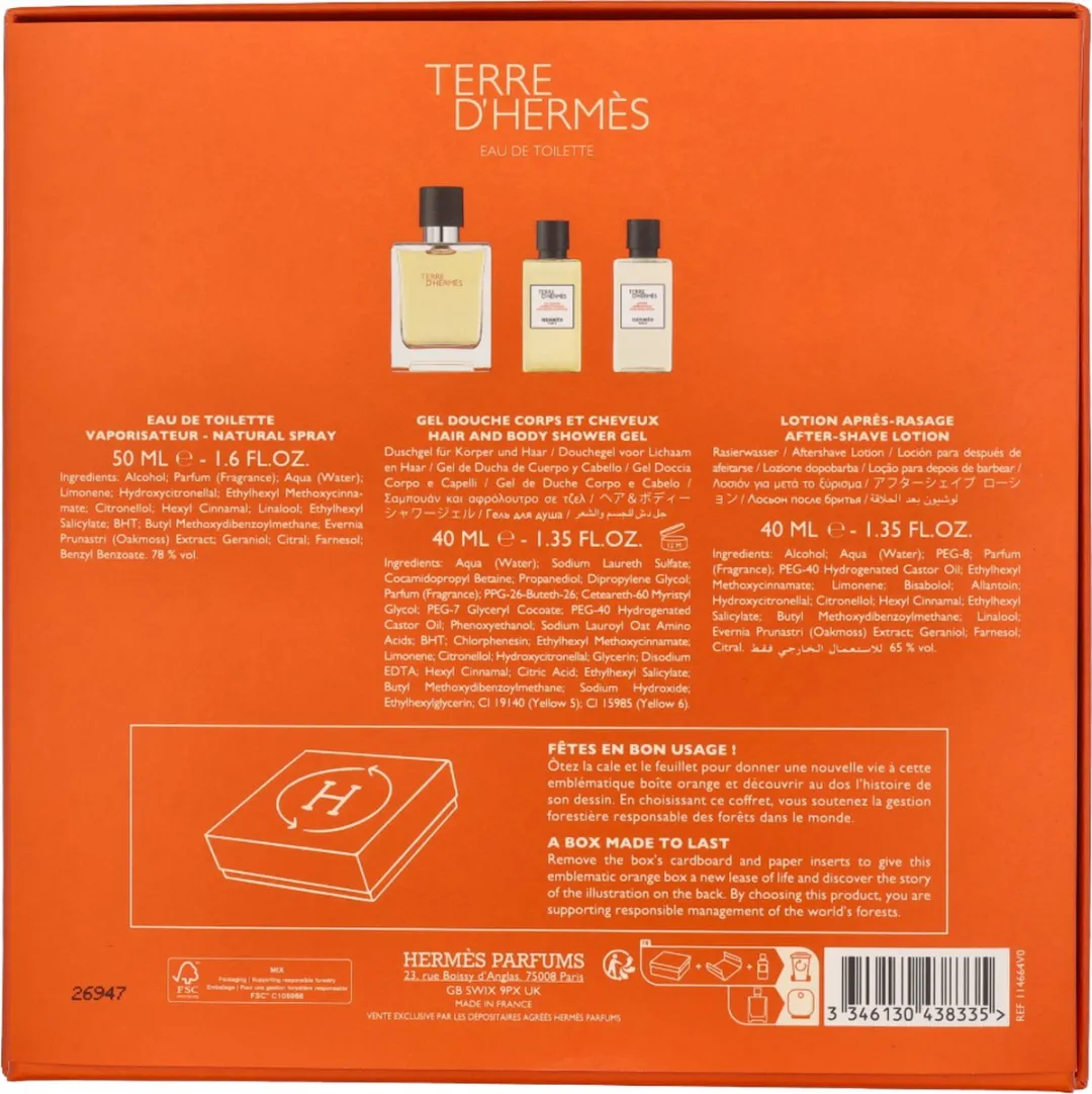 Hermès Terre d'Hermès Eau de Toilette Set - 130ml