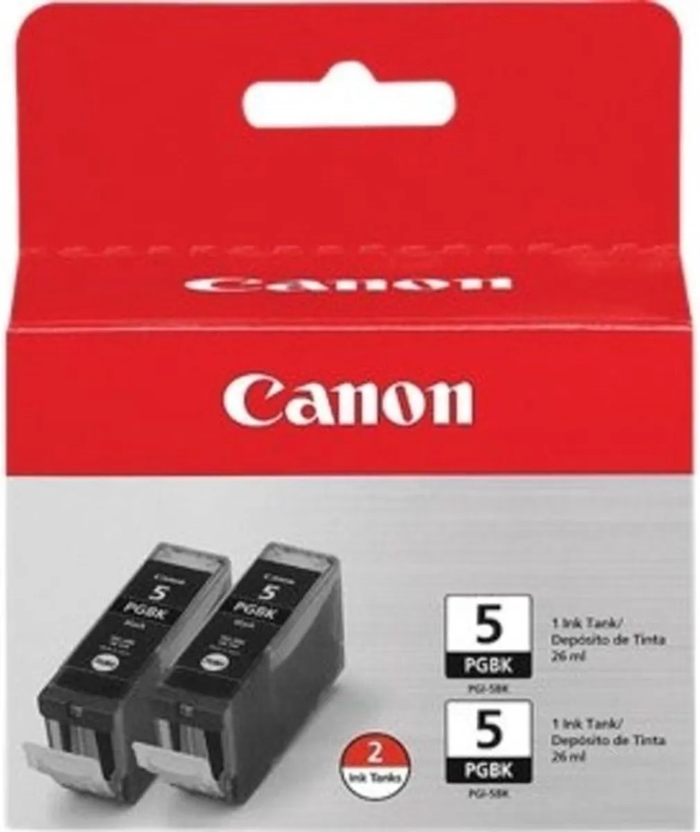 Canon PGI-5 Inktcartridge Zwart - 2 Stuks
