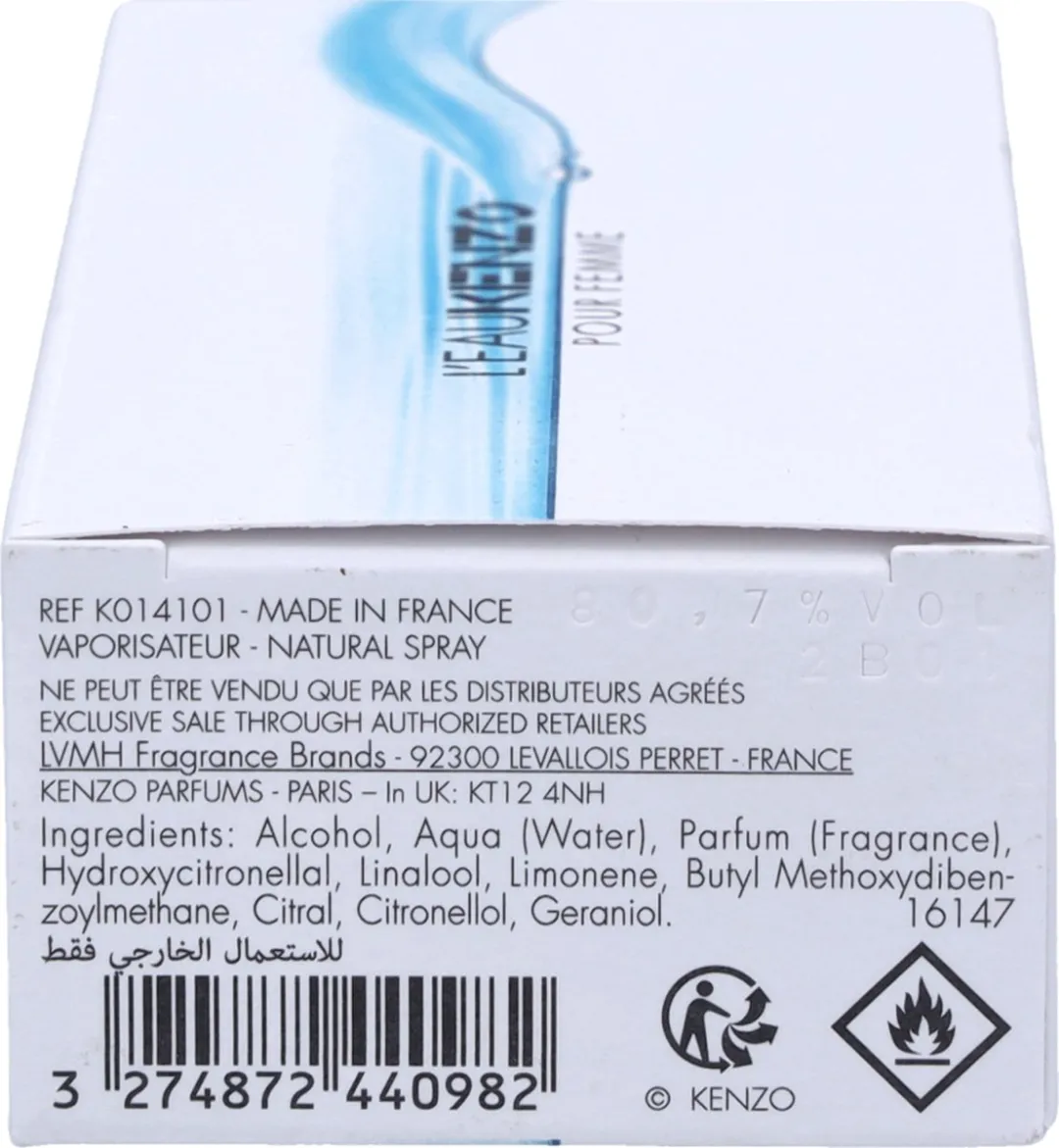 Kenzo L'Eau pour Femme Eau de Toilette 50ml