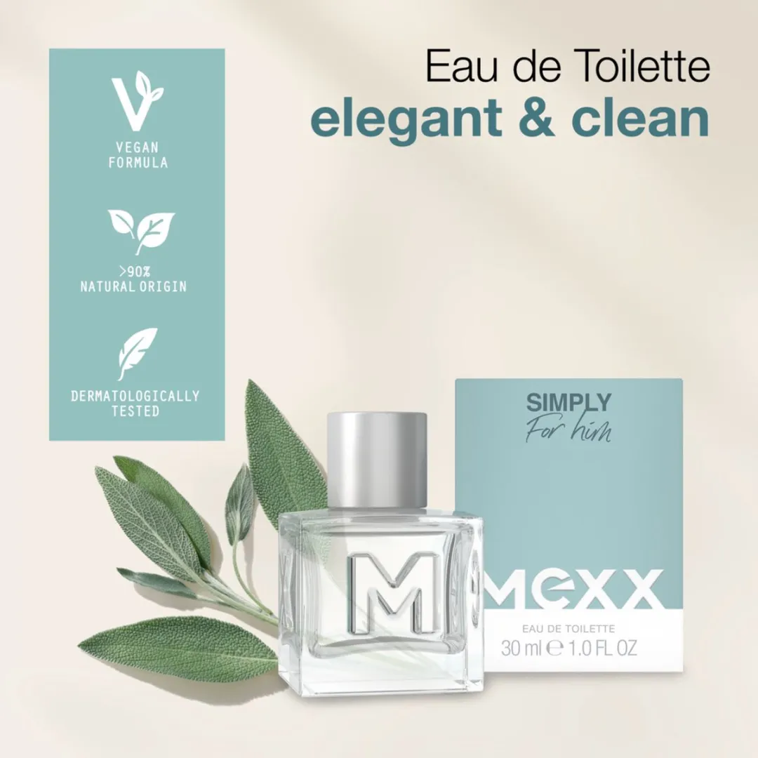 Mexx Simply for Him Eau de Toilette 30ml - afbeelding 6 van 6
