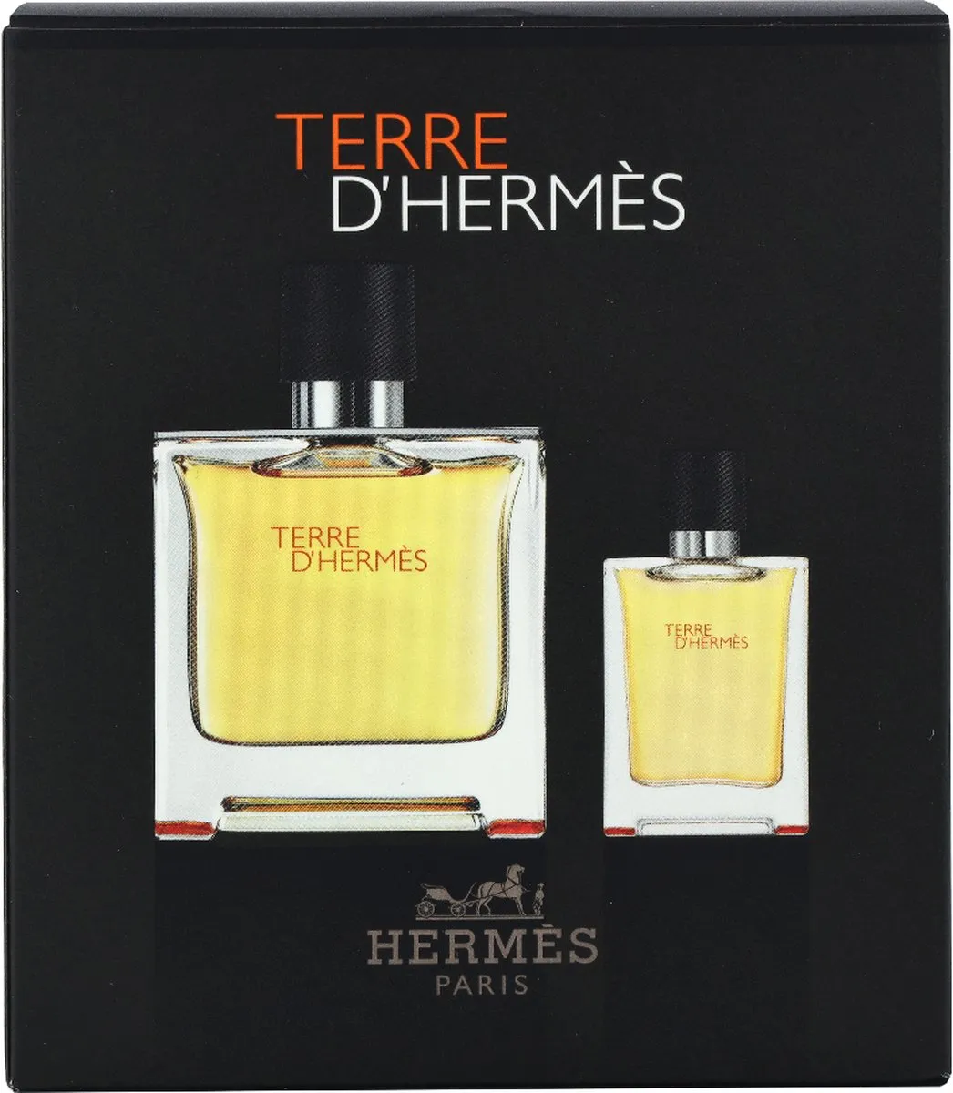 Hermès Terre d'Hermès Giftset - 75ml Parfum + 12,5ml Tasspray