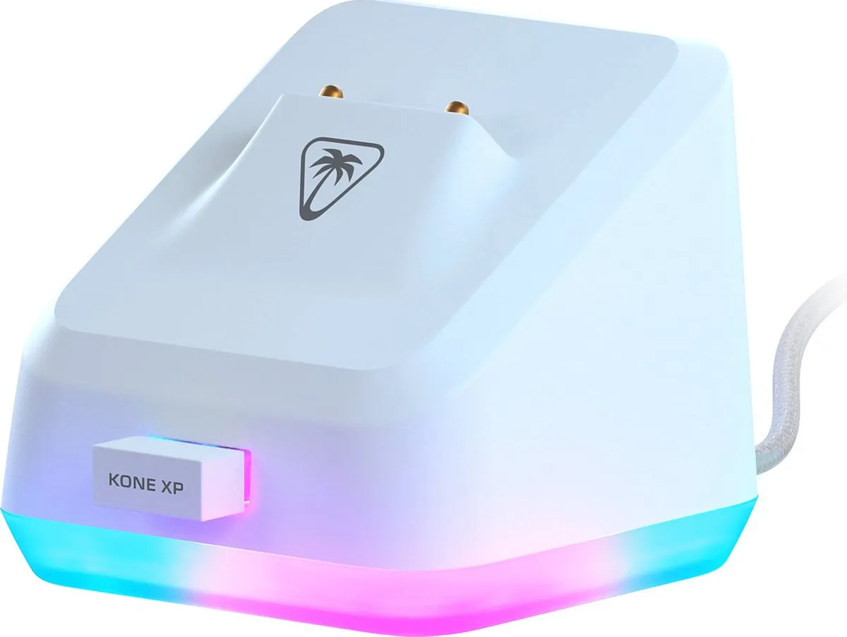 Draadloze Turtle Beach® Kone XP Air-gamemuis met oplaaddock - Wit