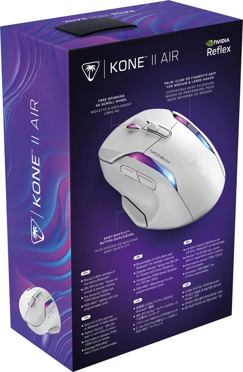 Turtle Beach Kone II Air Gamingmuis TURA45.BX.GAND - Wit