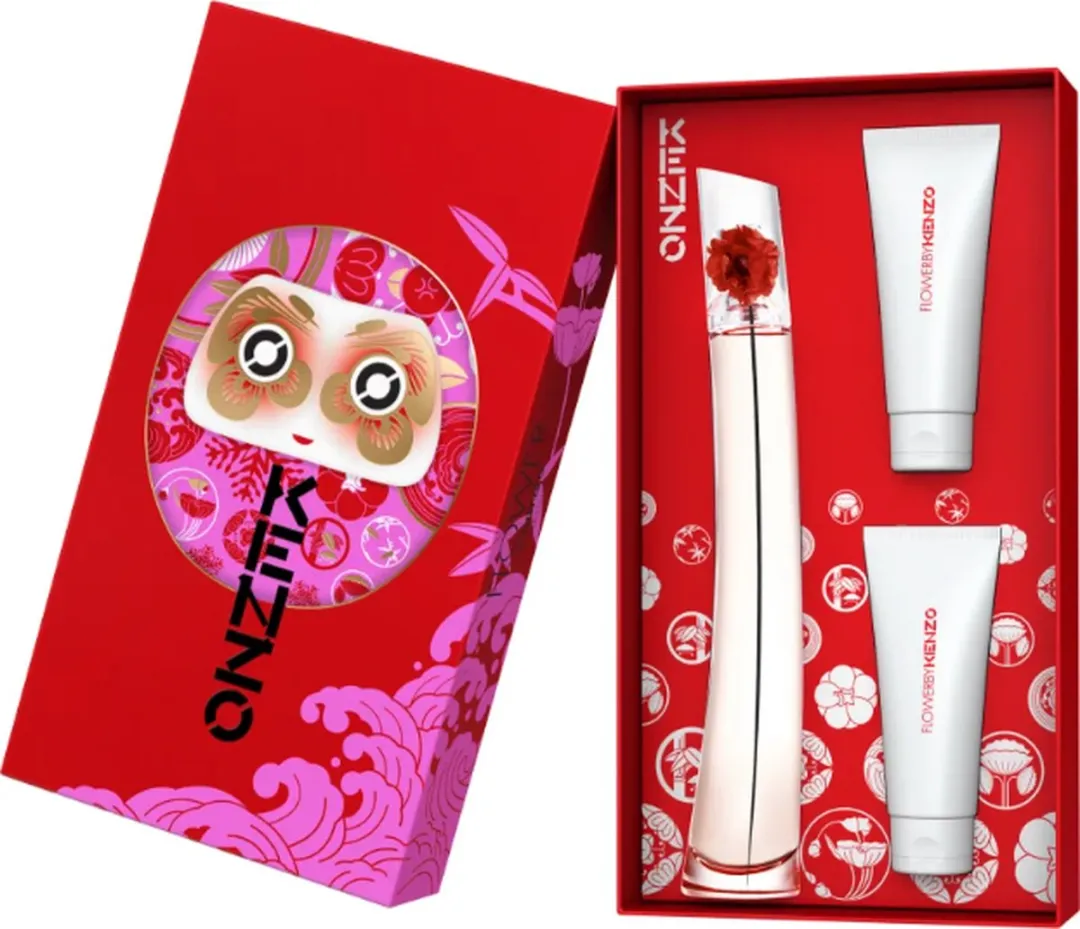 Kenzo Flower L'Absolue Geschenkset - 100ml Eau de Parfum + 2x75ml Bodylotion