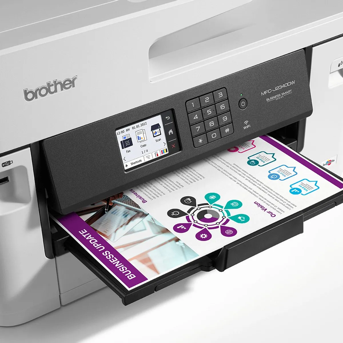 Brother MFC-J2340DW Multifunctionele Printer A3 - Wit