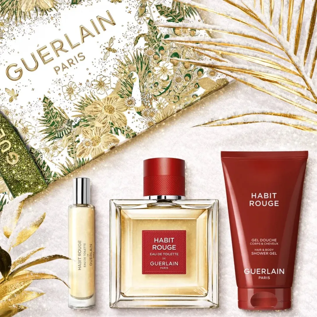 Guerlain Habit Rouge EDT Cadeauset - 185ml
