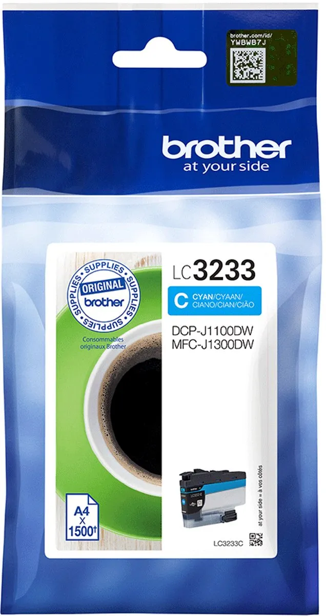 Brother LC3233C Inktcartridge - Blauw
