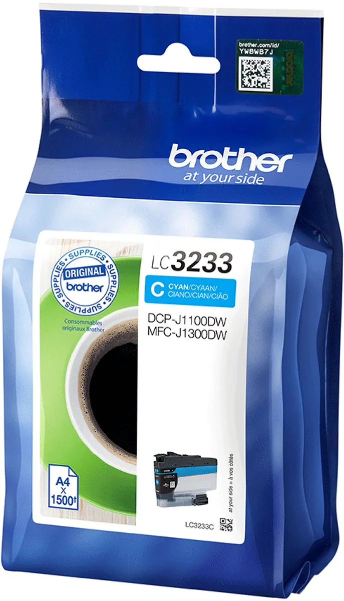 Brother LC3233C Inktcartridge - Blauw