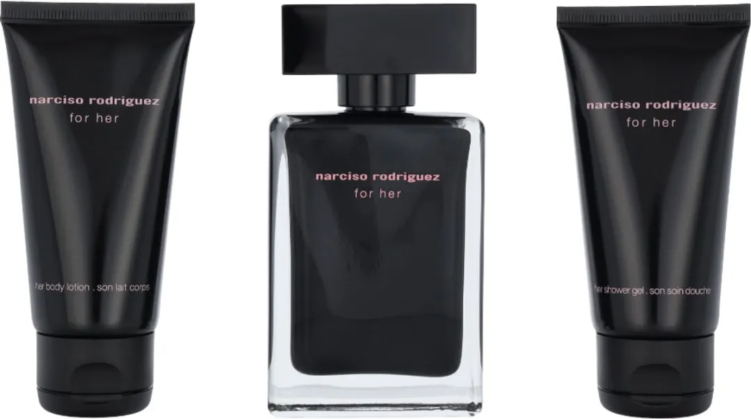 Narciso Rodriguez For Her Eau de Toilette & Bodylotion & Douchegel - 150ml