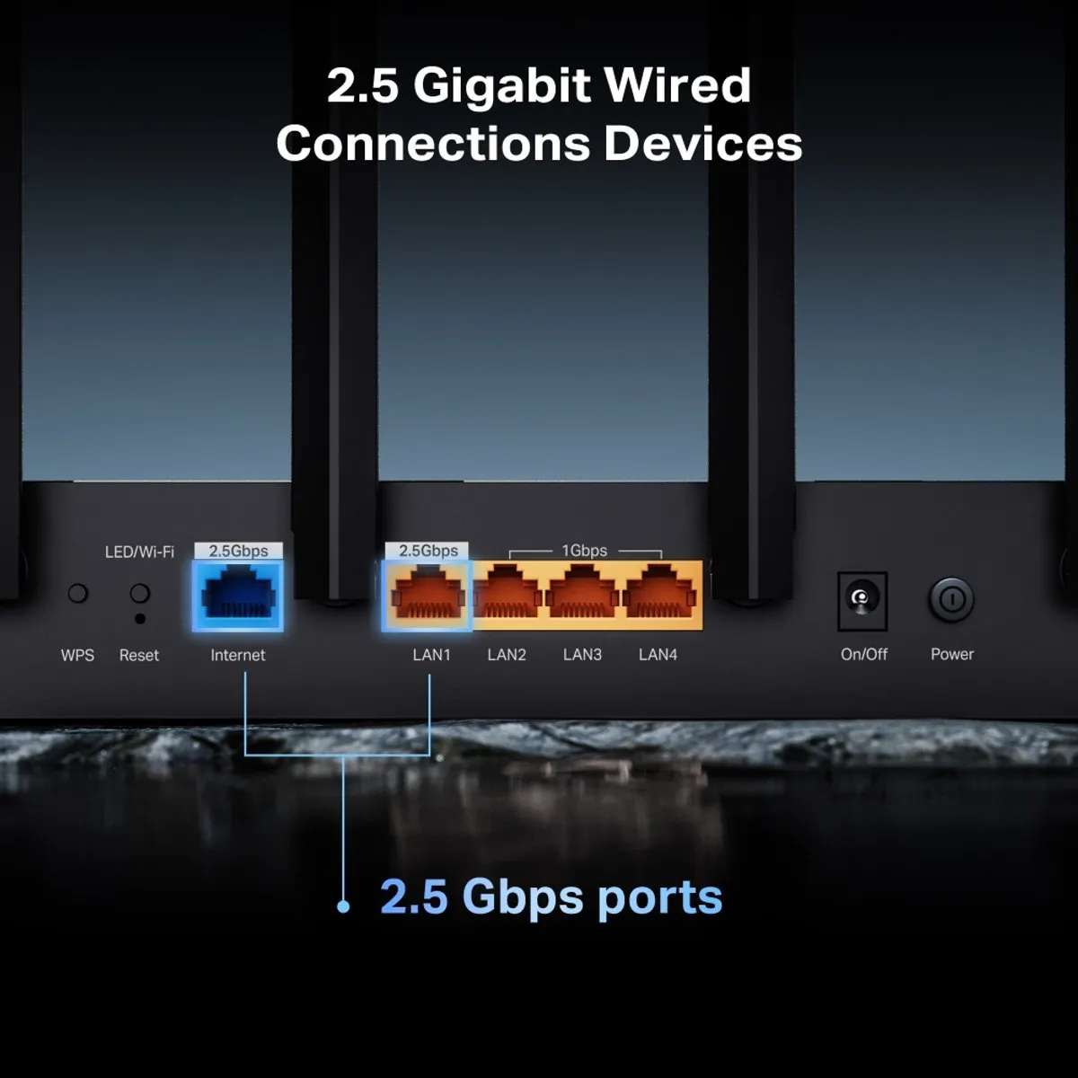 TP-Link Archer BE400 Router - WiFi 7 BE6500 - 6 Antennes