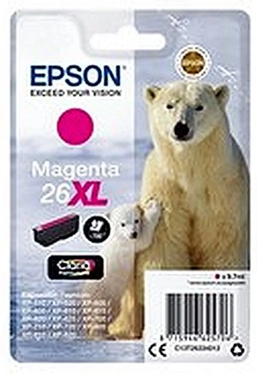 Epson 26XL Magenta Inktcartridge C13T26334010 - 700 pagina's