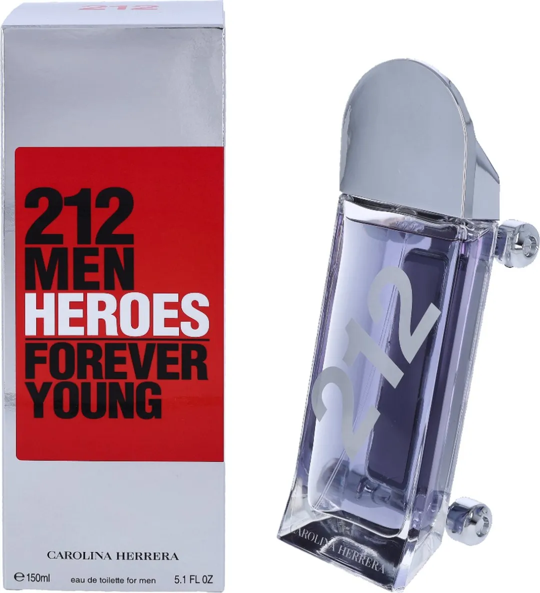 Carolina Herrera 212 Men Heroes Eau de Toilette - 150ml - afbeelding 6 van 6