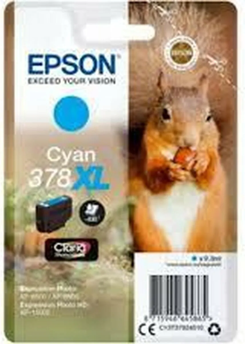 Epson 378XL Cyan Inktcartridge - 9,3 ml