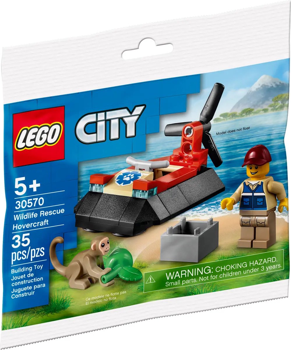 LEGO City 30570 - Wildlife Rescue Hovercraft (polybag)