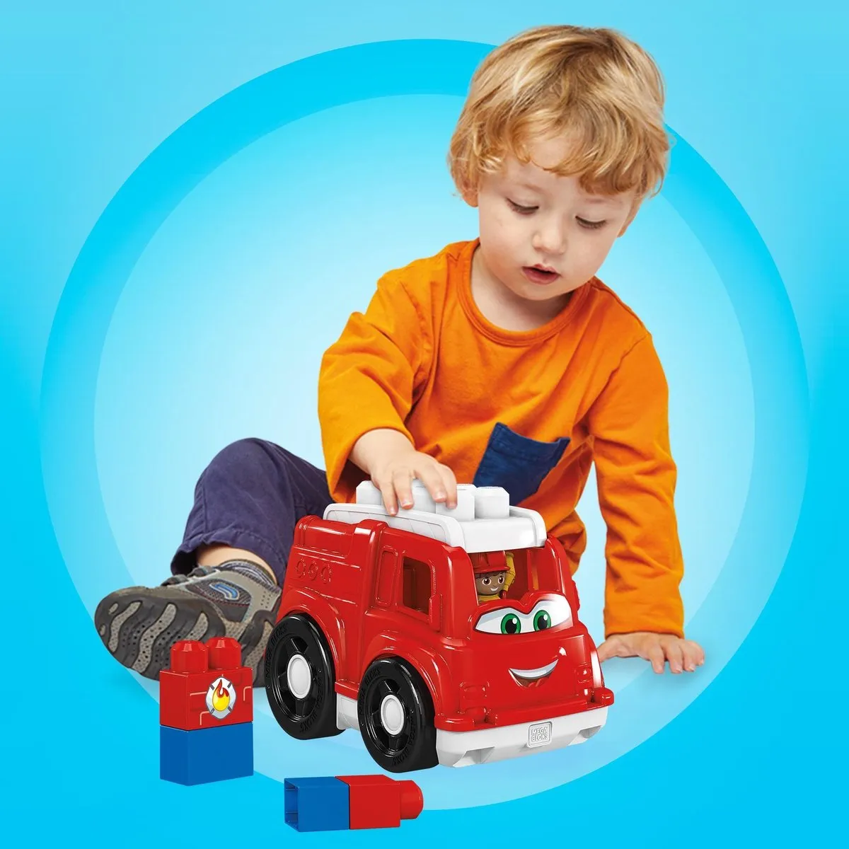 Mega Bloks Freddy Brandweerwagen - 7 Stukken - afbeelding 6 van 6