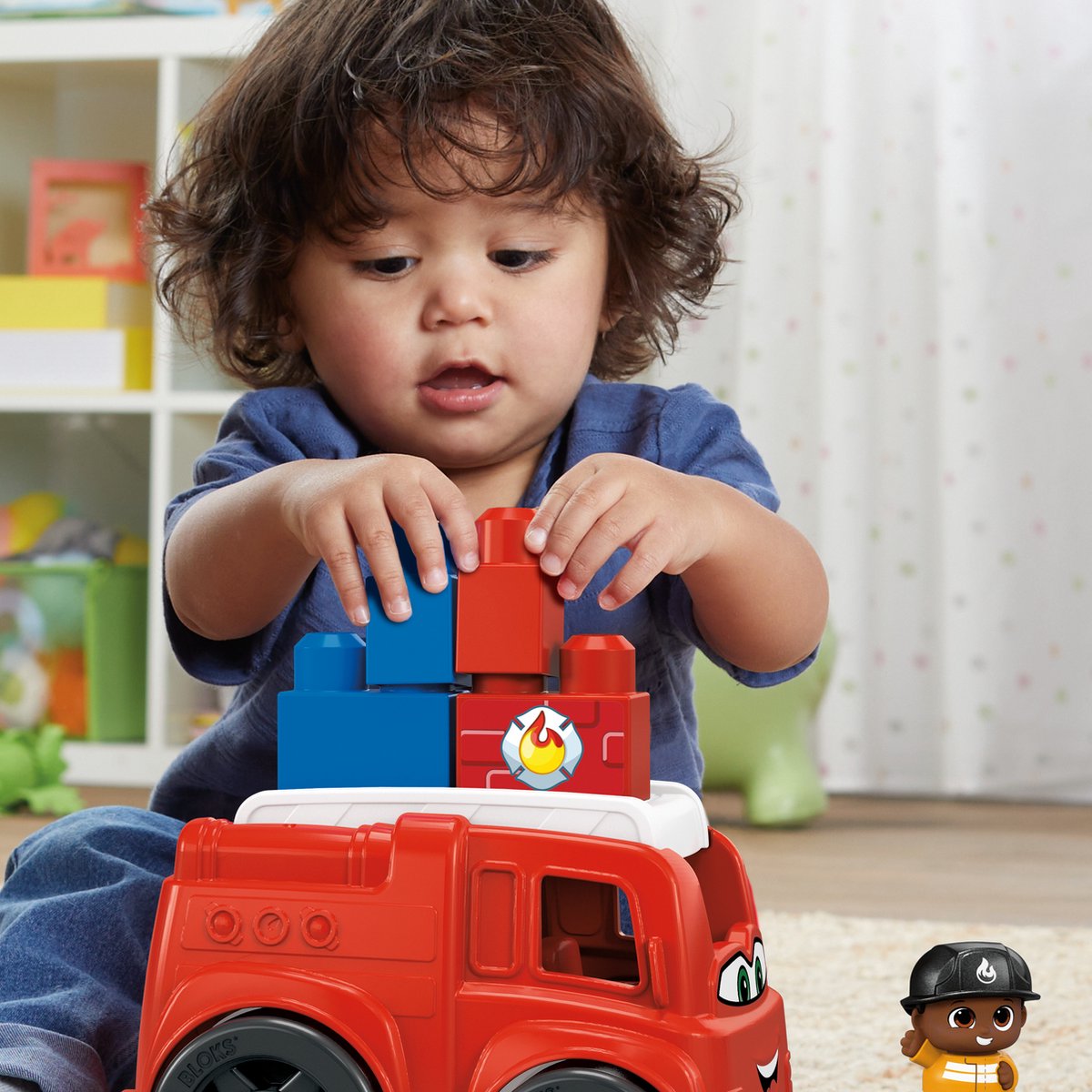 MEGA Bloks Freddy Brandweerwagen - 6 bouwstenen