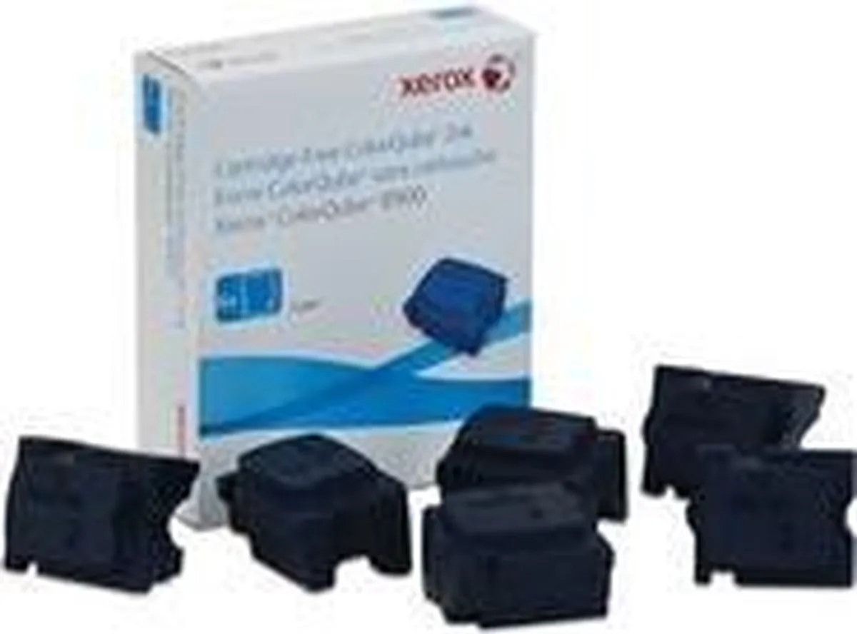 Xerox 108R01026 Inktstick Cyaan - 6 Stuks - 16.900 Pagina's