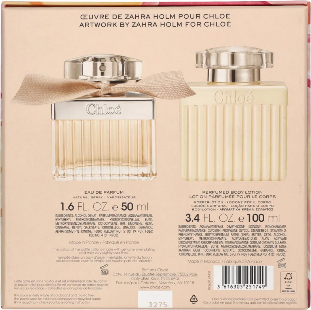 Chloé By Chloé Geurset 150ml - EDP Spray 50ml & Bodylotion 100ml