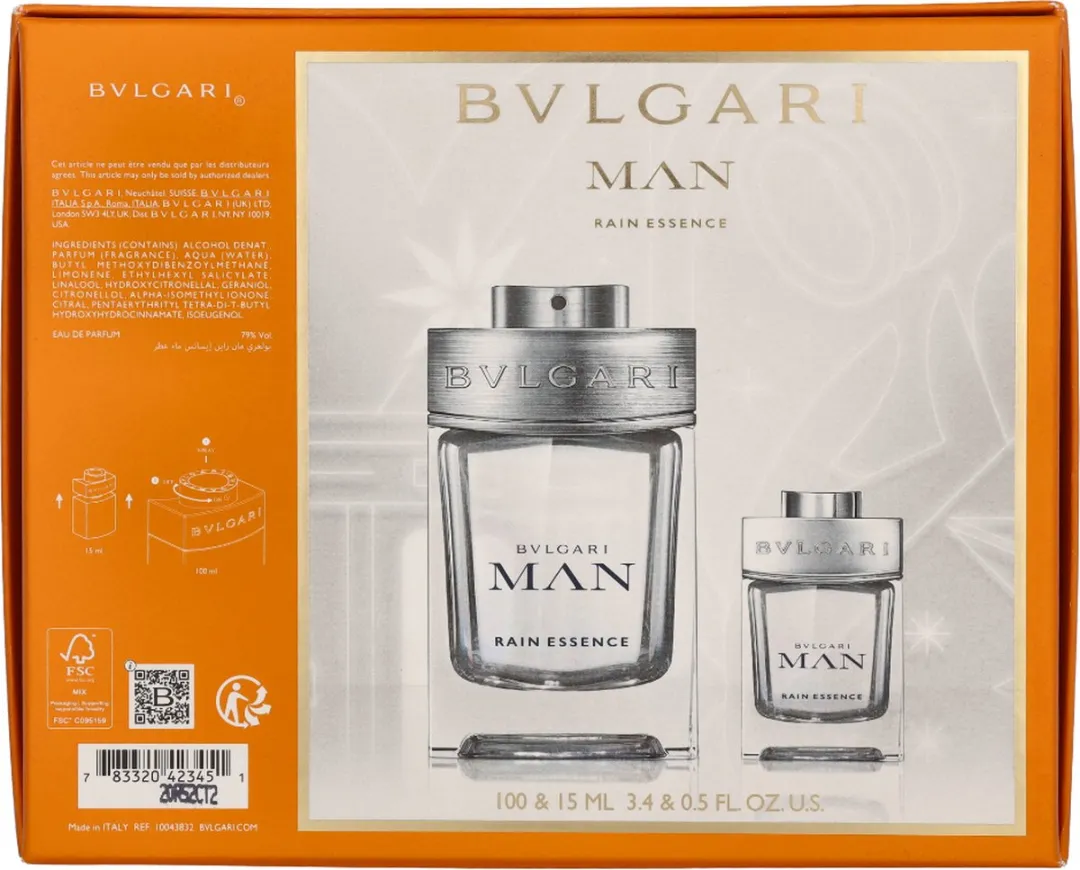 Bvlgari Man Rain Essence Geurverzameling 115ml