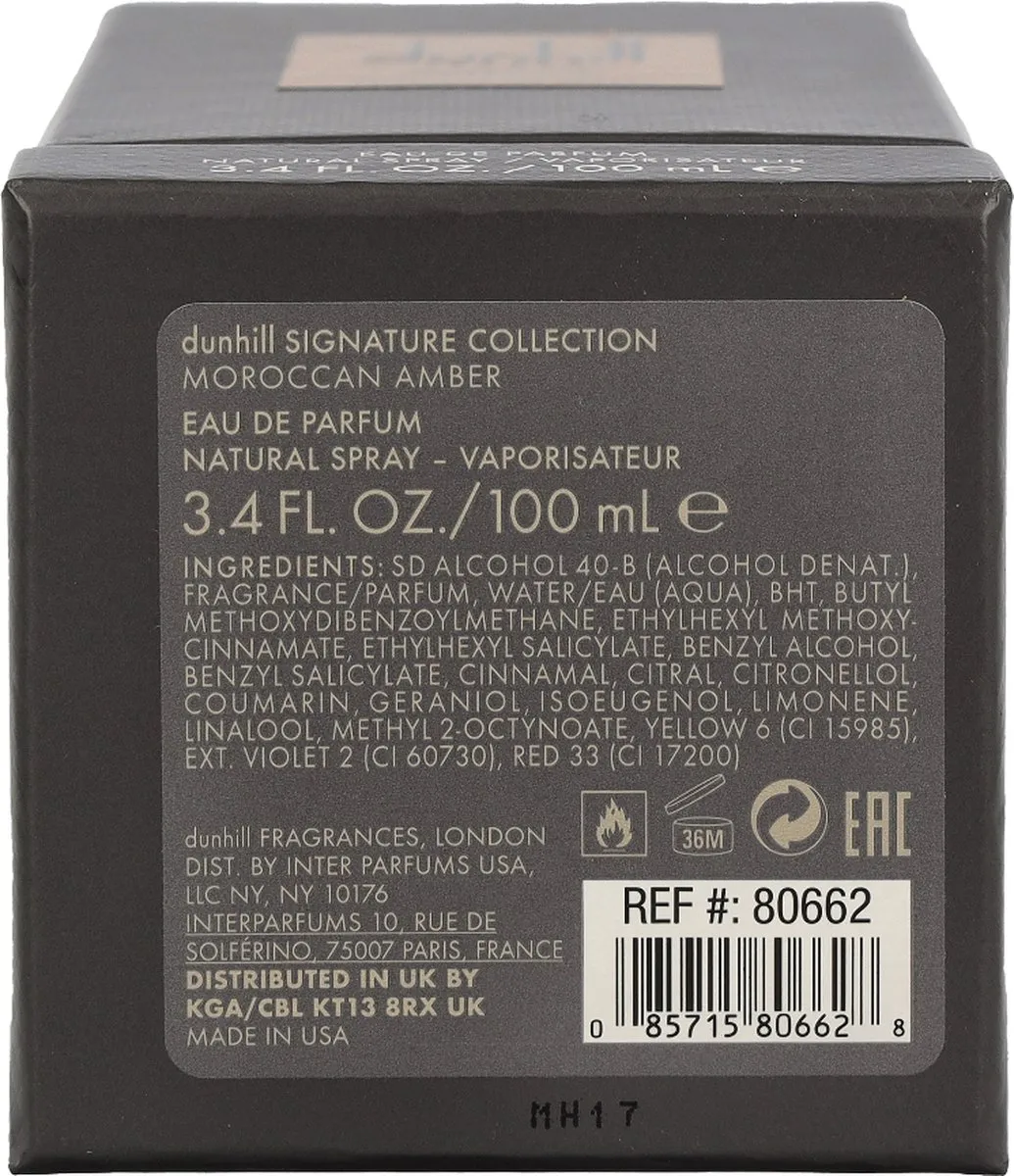 Dunhill Marokkaanse Amber Eau de Parfum 100ml