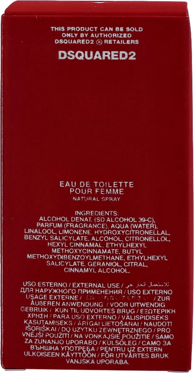 Dsquared2 Red Wood pour Femme Damesparfum 50ml