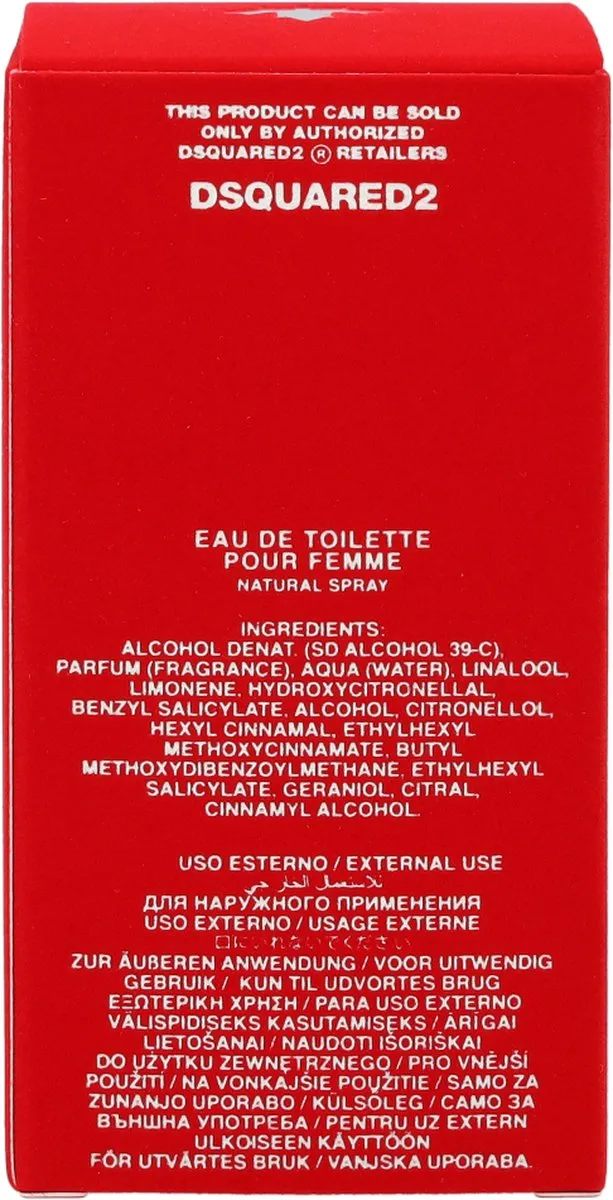 Dsquared2 Red Wood pour Femme Damesparfum 50ml