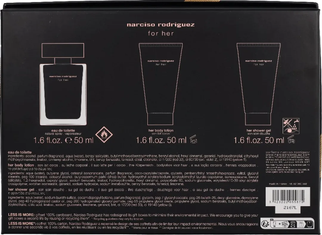 Narciso Rodriguez For Her Giftset - 150ml - afbeelding 6 van 6