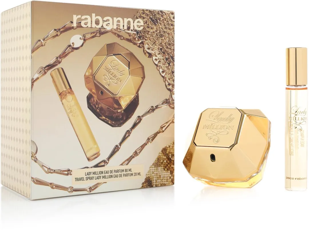 Paco Rabanne Lady Million Gift Set - 100ml (80ml + 20ml)