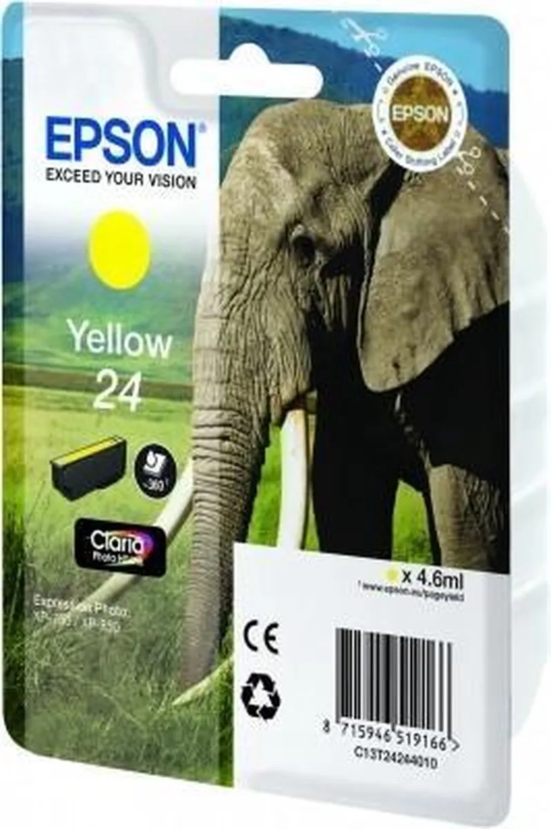 Epson T2424 Claria Photo HD Inktcartridge Geel - 360 pagina's