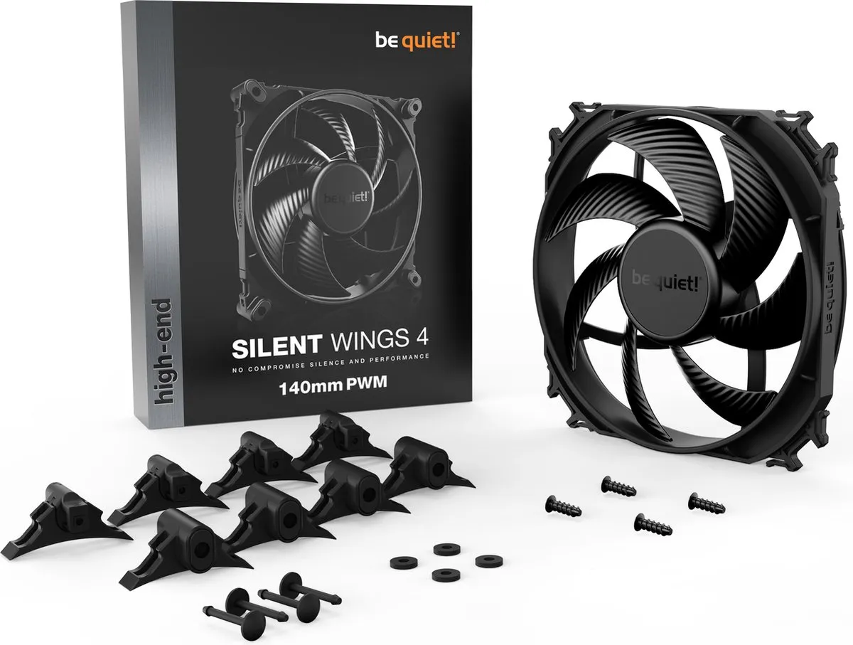 be quiet! Silent Wings 4 BL096 Behuizingsventilator 140mm - Zwart