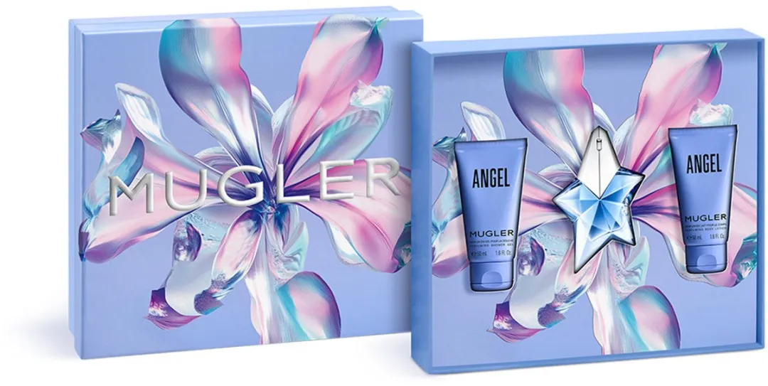 Thierry Mugler Angel Geschenkset - 25ml Parfum + 50ml Bodylotion + Douchegel