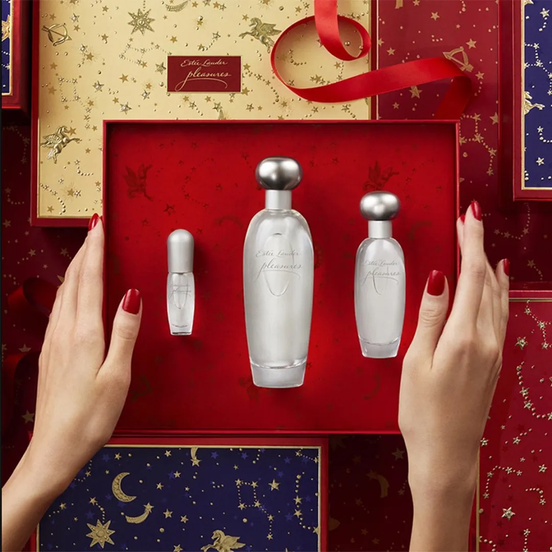 Estée Lauder Pleasures Deluxe Trio Parfumset - 134ml
