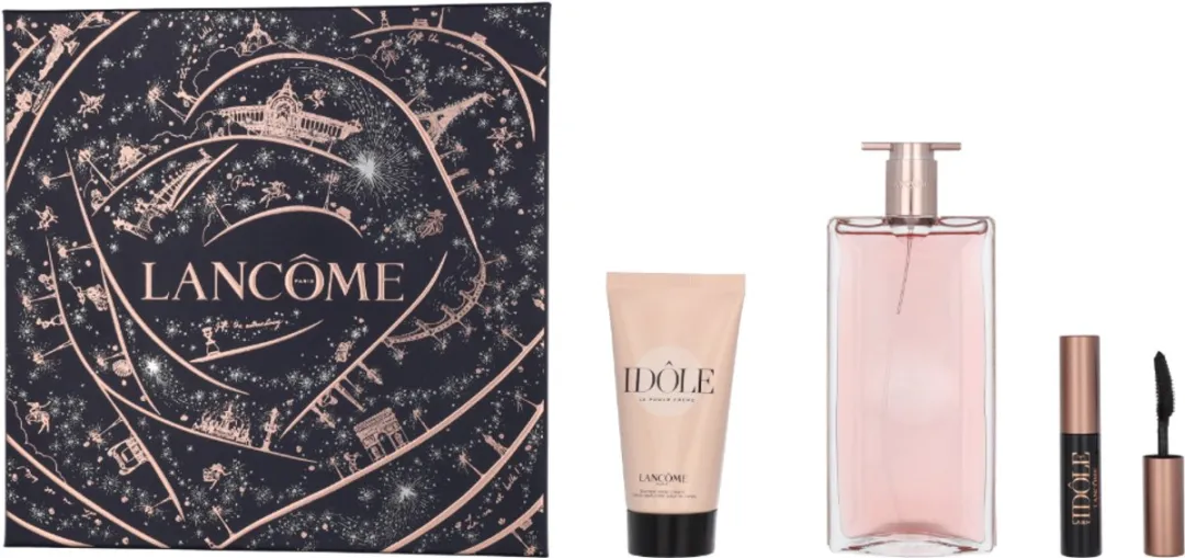 Lancôme Idôle Geschenkset Eau de Parfum 50ml - Bodylotion 50ml - Mascara Zwart