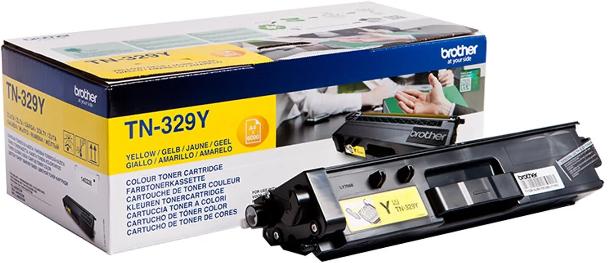 Brother TN-329YP Tonercartridge Geel